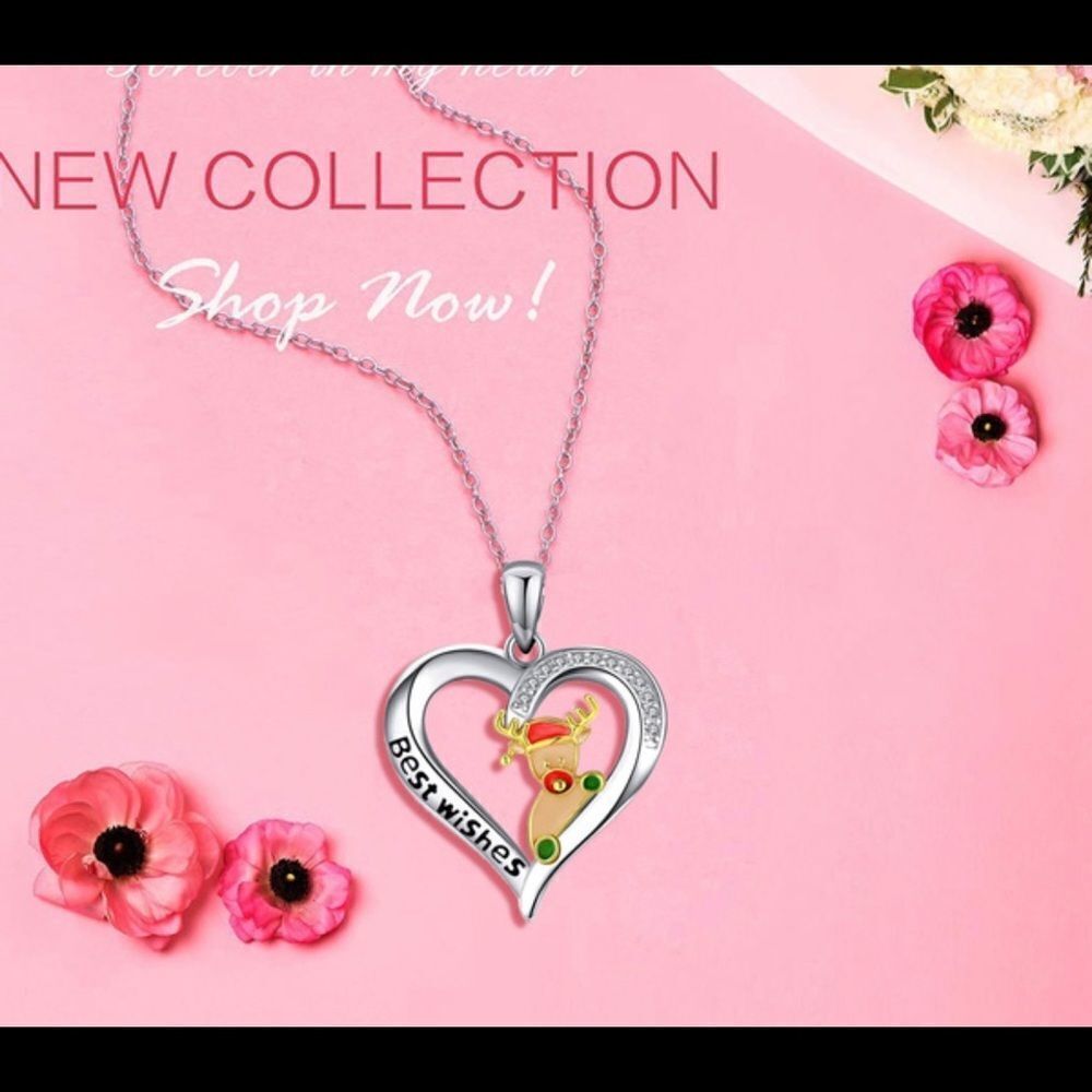 Really cute Christmas Elk necklace Buy 1 Get 1 Half Off